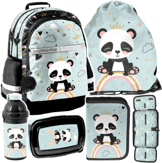 Viackomorový školský batoh Paso biely, čierny, Odtiene zelenej, Multicolor 19 l + 5 ďalších produktov